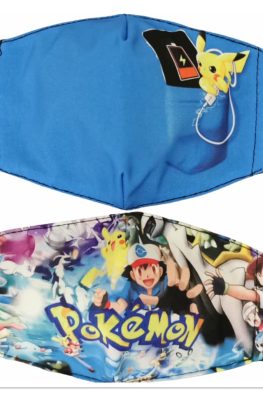masque lavable enfant pikatchu