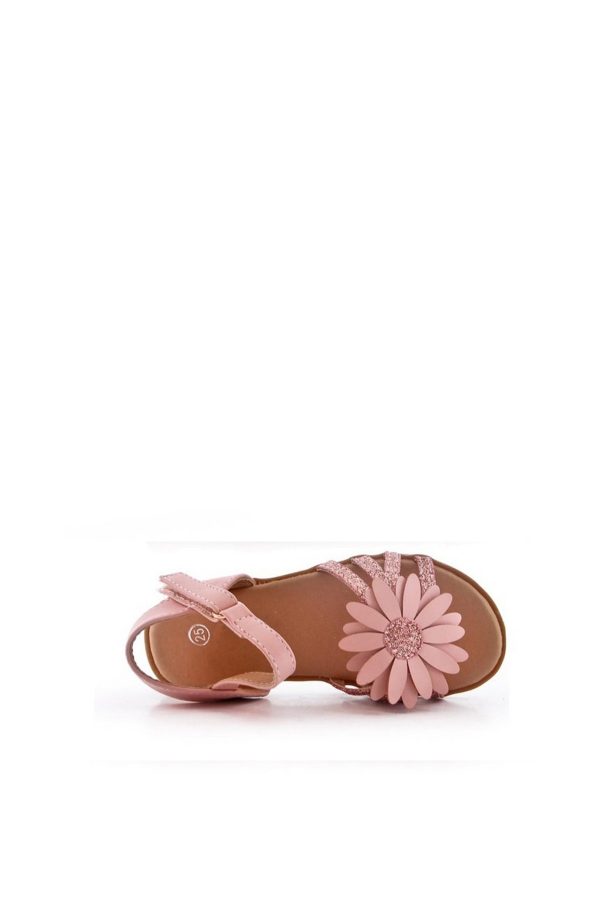 sandales marguerite rose